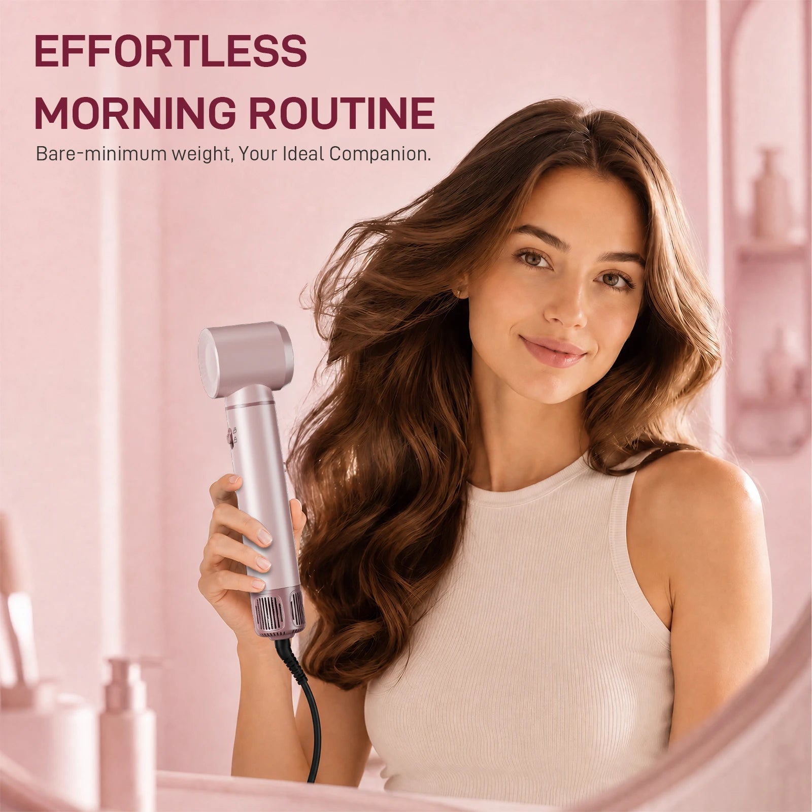 5-in-1 Hot Air Styler Hair Dryer Curling Iron Straightener Comb Volumizer Brush Negative Ionic Fast Drying Styling Tools